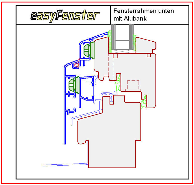 Fensterverkleidungen Aluverkleidungen Details Detailschnitte