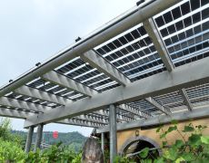 Transparente Solarmodule Terrasse Carport