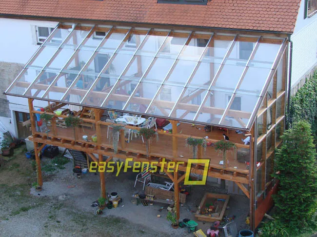 Terrassendach mit Glasdach